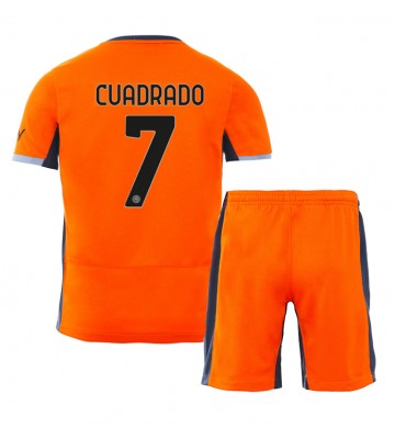 Inter Milan Juan Cuadrado #7 Tredjeställ Barn 2023-24 Kortärmad (+ Korta byxor)